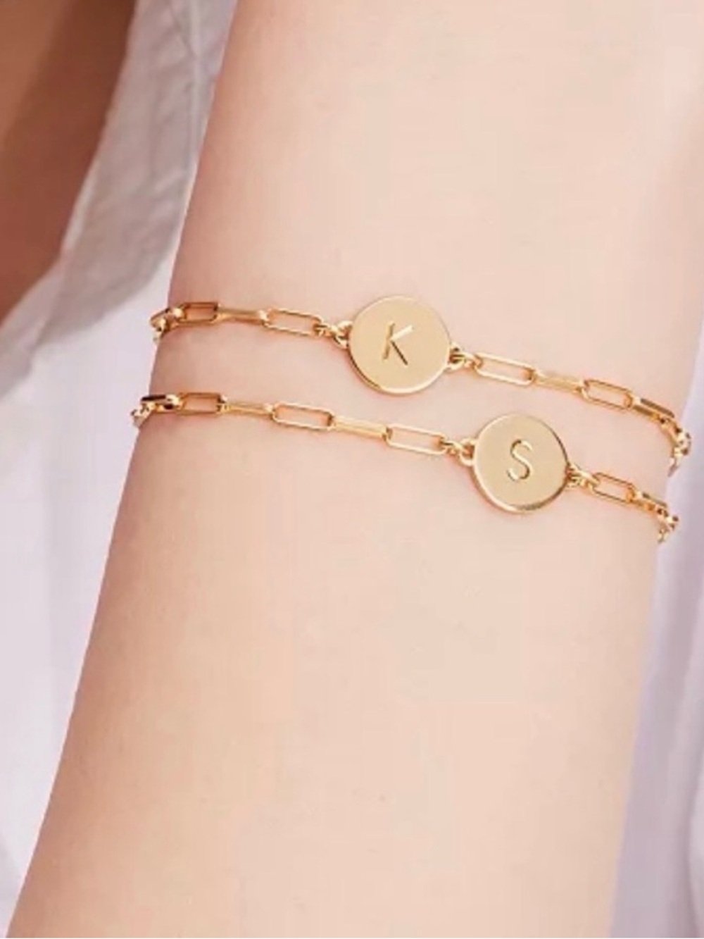Kate Spade Gold Chain Link Bracelet - Initial “S” - Picture 2 of 4